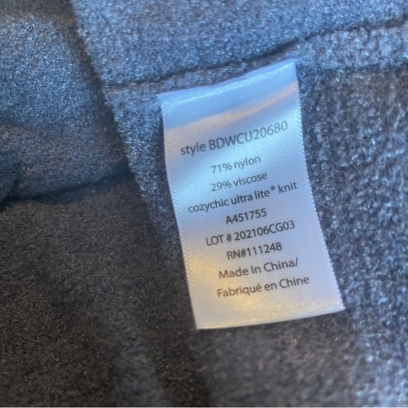 Barefoot Dreams Cozy Chic Ultra Lite Periwinkle Cowl Neck Tunic Sweater - Picture 6 of 12